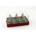 LOT DE 6 BOUGIES SAPIN de NOËL