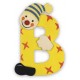 LETTRE ALPHABET EN BOIS CLOWN : A