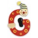 LETTRE ALPHABET EN BOIS CLOWN : A