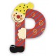 LETTRE ALPHABET EN BOIS CLOWN : A