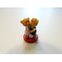 ANIMAL MINIATURE : COUPLE D'OURS "BISOU"