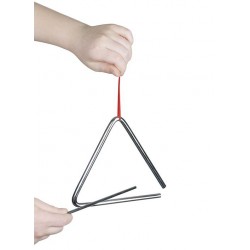 TRIANGLE MUSICAL EN ACIER 16 CM