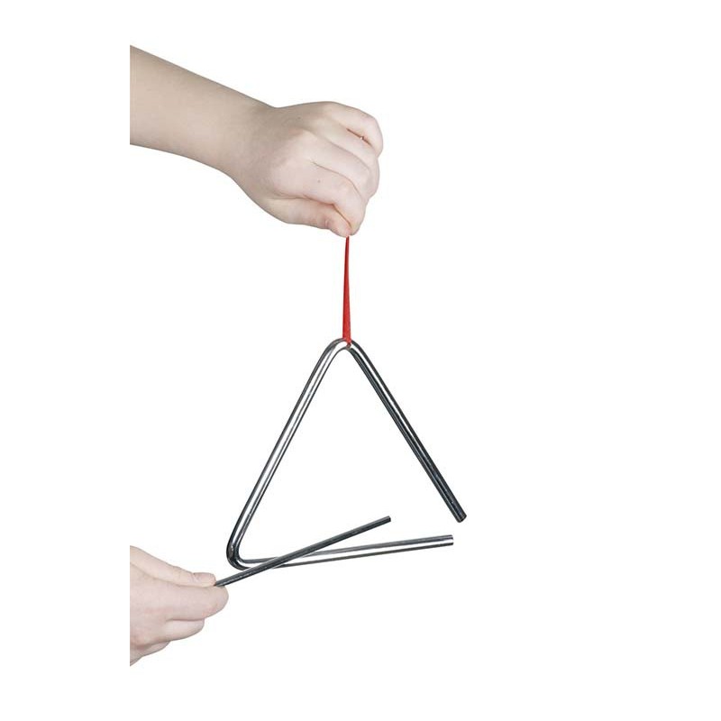 TRIANGLE MUSICAL EN ACIER DE 16 CM