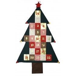 CALENDRIER DE L'AVENT- MAXI SAPIN de NOËL en TISSU