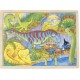 PUZZLE en BOIS GOKI de 48 pièces : DINOSAURES