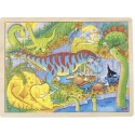 PUZZLE en BOIS GOKI de 48 pièces : DINOSAURES