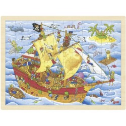 PUZZLE en BOIS GOKI 96 Pièces: PIRATE