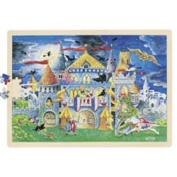 PUZZLE en BOIS GOKI 192 Pièces: CHÂTEAU FORT