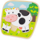 PUZZLE en BOIS 7 pièces : VACHE