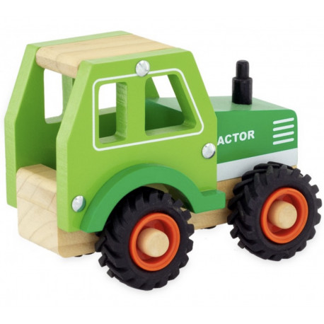 TRACTEUR EN BOIS VERT