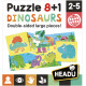 DINOSAURES : PUZZLES double face