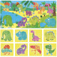 DINOSAURES : PUZZLES double face