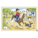 PUZZLE EN BOIS 24 Pièces PONEYS