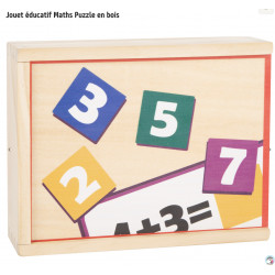 JEU ÉDUCATIF DE MATHS PUZZLE EN BOIS