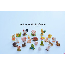 ENSEMBLE 24 SURPRISES CALENDRIER DE L'AVENT : ANIMAUX MINIATURES de la FERME