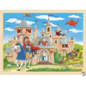 PUZZLE en BOIS GOKI 96 Pièces:  CHÂTEAU FORT