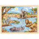 PUZZLE en BOIS GOKI 96 Pièces: SAVANE AFRICAINE