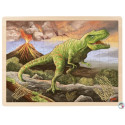 PUZZLE en BOIS GOKI 96 Pièces:  DINOSAURE T-REX