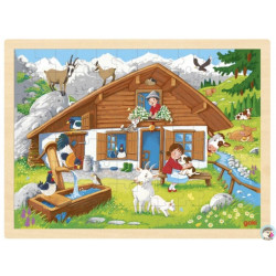 PUZZLE en BOIS GOKI 96 Pièces:  MONTAGNE