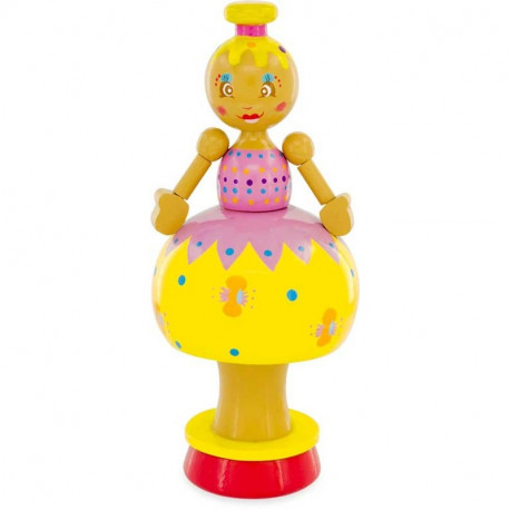 FIGURINE MUSICALE : BALLERINE ROSE