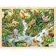 PUZZLE en BOIS GOKI 96 Pièces: DANS LA JUNGLE