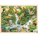 PUZZLE en BOIS GOKI 96 Pièces: DANS LA JUNGLE