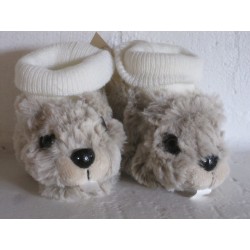 CHAUSSONS CHAUSSETTES "Marmotte"POUR BÉBÉ