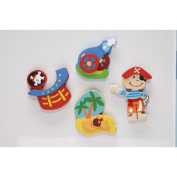 MAGNET en BOIS COLLECTION PIRATE 