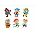 MAGNET en BOIS COLLECTION PIRATE 